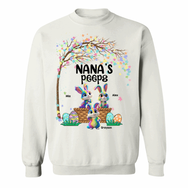Personalized Grandma's Peeps Easter Day Shirt vr2 - Image 3