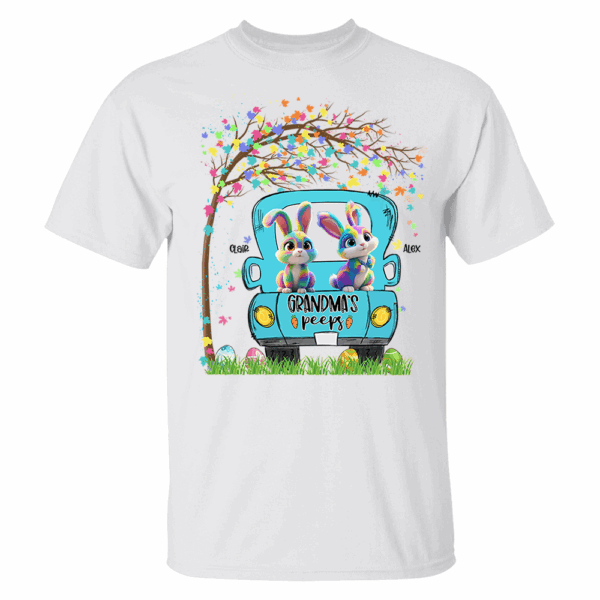 Personalized Grandma's Peeps Easter Day Shirt vr3 - Image 2