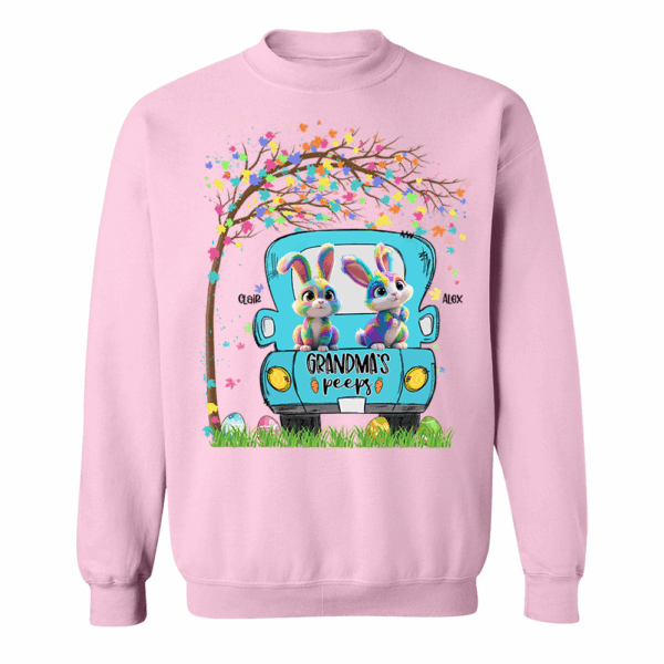 Personalized Grandma's Peeps Easter Day Shirt vr3 - Image 9