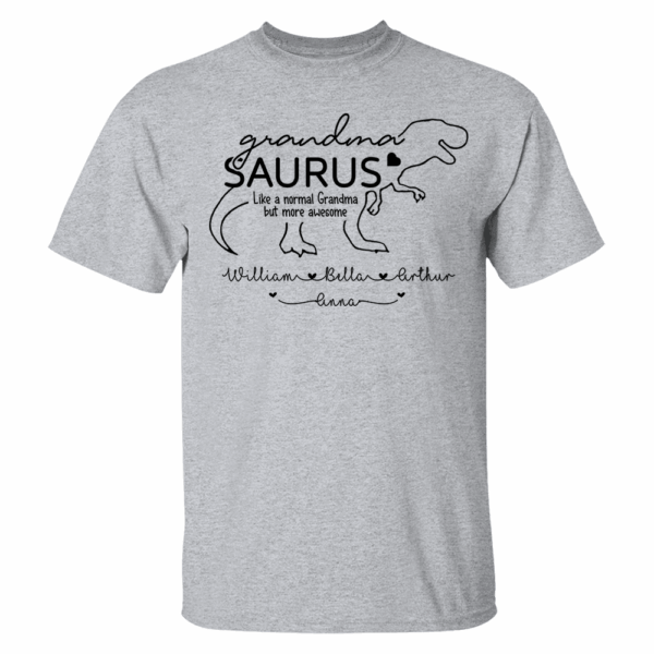Personalized GrandmaSaurus Shirts - Custom Grandma With Grandkids Name - Mother's Day Gift - Image 6