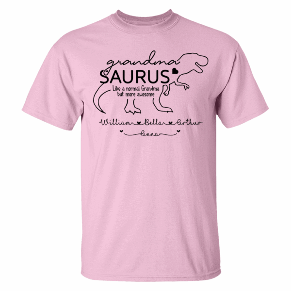 Personalized GrandmaSaurus Shirts - Custom Grandma With Grandkids Name - Mother's Day Gift - Image 4