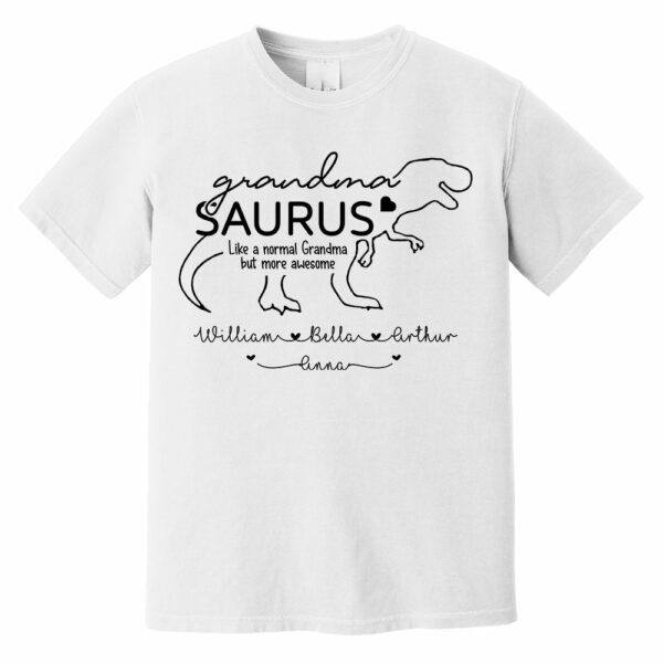 Personalized GrandmaSaurus Shirts - Custom Grandma With Grandkids Name - Mother's Day Gift - Image 7