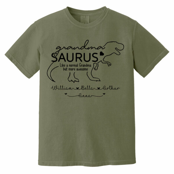 Personalized GrandmaSaurus Shirts - Custom Grandma With Grandkids Name - Mother's Day Gift - Image 8