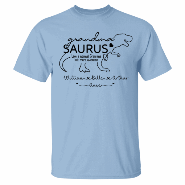 Personalized GrandmaSaurus Shirts - Custom Grandma With Grandkids Name - Mother's Day Gift - Image 5