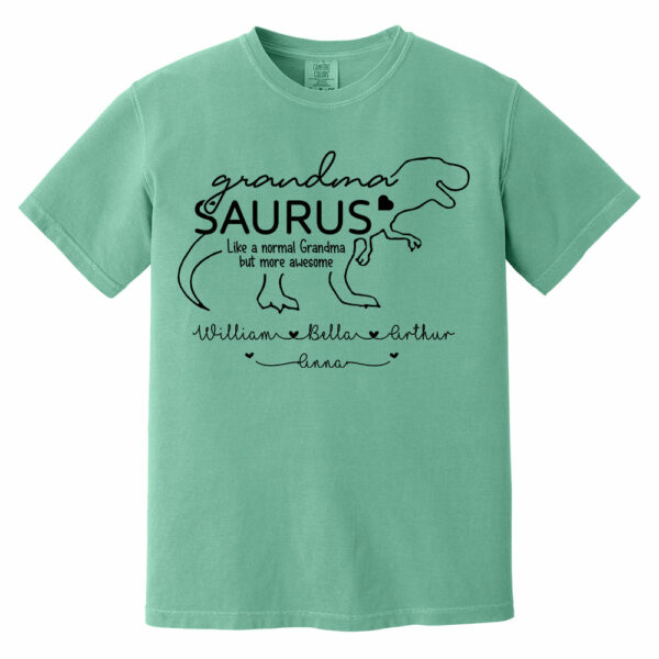 Personalized GrandmaSaurus Shirts - Custom Grandma With Grandkids Name - Mother's Day Gift - Image 9
