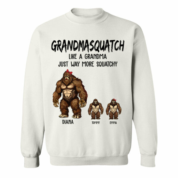 Personalized Grandmasquatch, Like A Grandma, Just Way More Squatchy Shirt - Mother's Day Gifts - Image 5