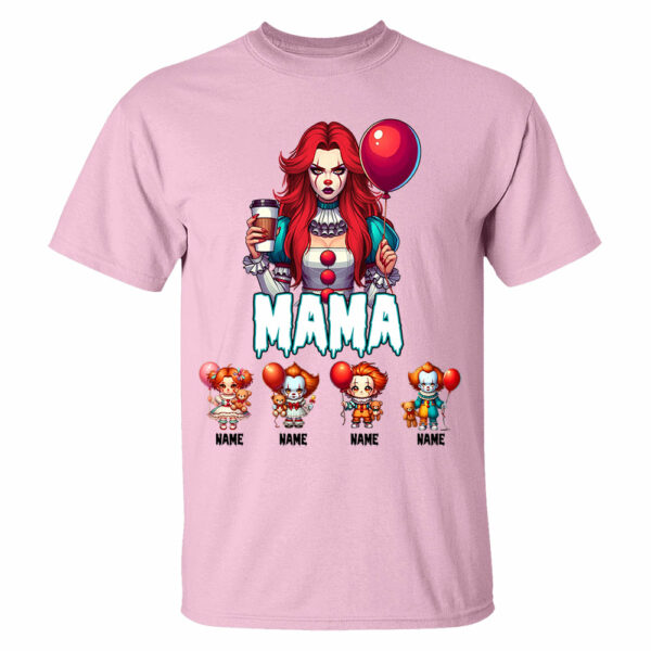 Personalized Halloween Horror Mama Custom Kid Name Shirt - Image 7