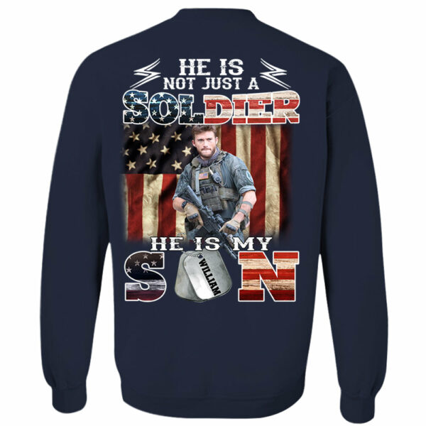 Personalized He Is Not Just A Soldier He Is My Son Shirt - Image 8