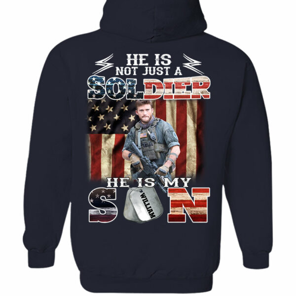 Personalized He Is Not Just A Soldier He Is My Son Shirt - Image 9