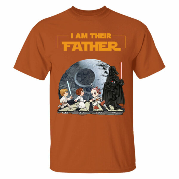 Personalized I Am Their Father Shirt, Custom Dad Shirt with Kids Name, Father's Day Gift - Image 7