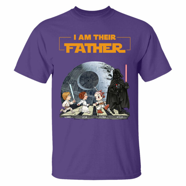 Personalized I Am Their Father Shirt, Custom Dad Shirt with Kids Name, Father's Day Gift - Image 12