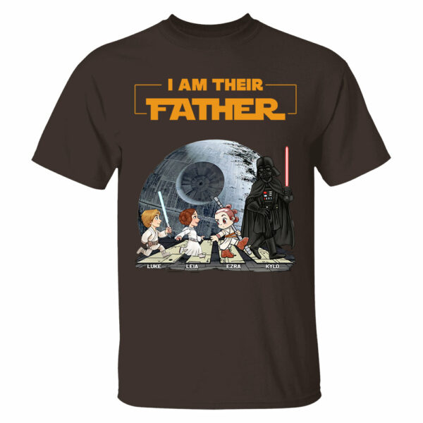 Personalized I Am Their Father Shirt, Custom Dad Shirt with Kids Name, Father's Day Gift - Image 6