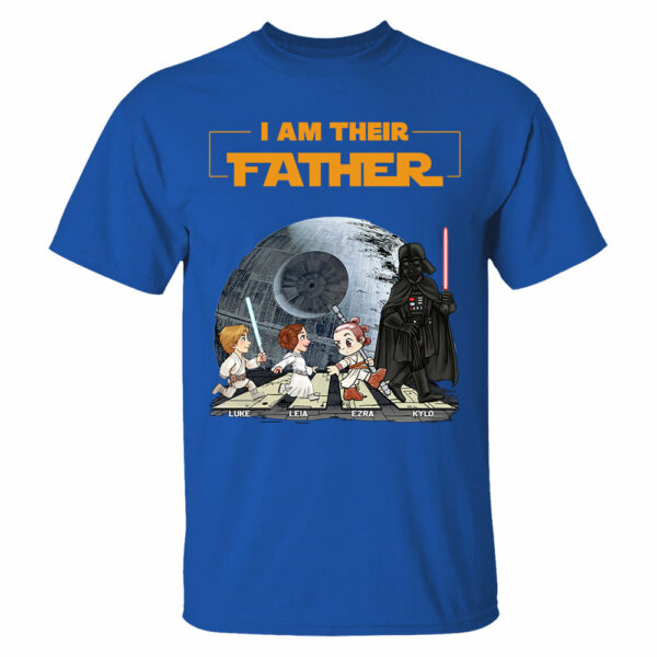 Personalized I Am Their Father Shirt, Custom Dad Shirt with Kids Name, Father's Day Gift - Image 10