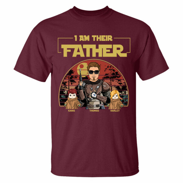 Personalized I Am Their Father Shirt, Father's Day Gift vr2 - Image 6