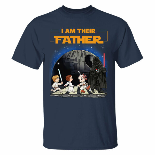 Personalized I Am Their Father Shirt, Fathers Day Shirt, Custom Dad And Kids Name Shirt, Gift for Dad - Image 12