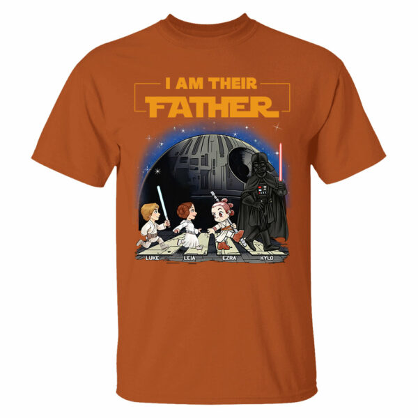 Personalized I Am Their Father Shirt, Fathers Day Shirt, Custom Dad And Kids Name Shirt, Gift for Dad - Image 8