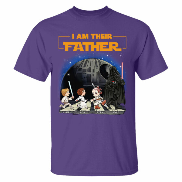 Personalized I Am Their Father Shirt, Fathers Day Shirt, Custom Dad And Kids Name Shirt, Gift for Dad - Image 11