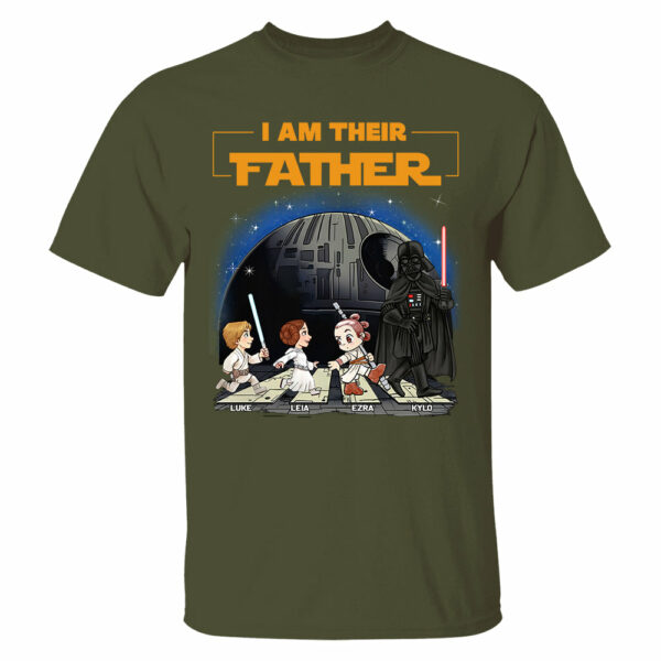 Personalized I Am Their Father Shirt, Fathers Day Shirt, Custom Dad And Kids Name Shirt, Gift for Dad - Image 6