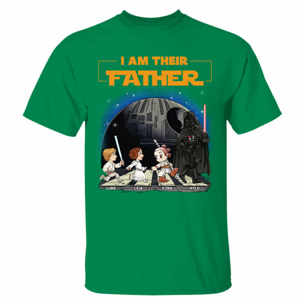 Personalized I Am Their Father Shirt, Fathers Day Shirt, Custom Dad And Kids Name Shirt, Gift for Dad - Image 9