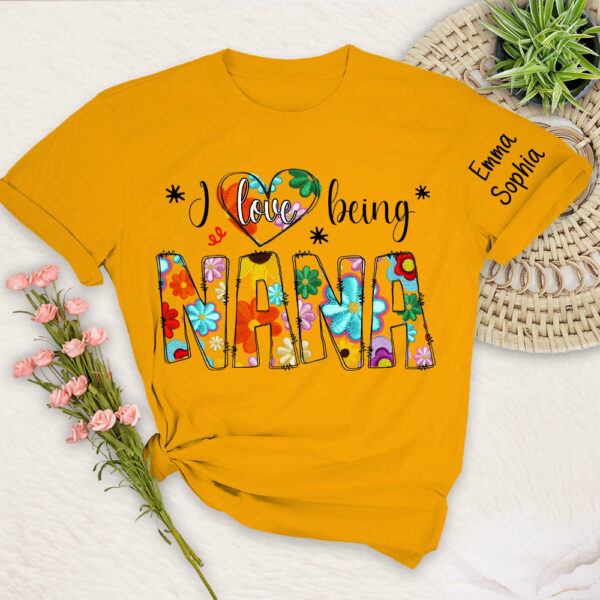 Personalized I Love Being Gigi Spring Floral Shirt For Grandmas - Image 7