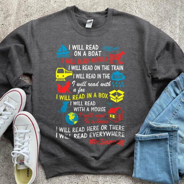 Personalized I Will Read On A Boat I Will Read With A Goat - Custom Shirt For Bookwarm Book Lover - Image 8