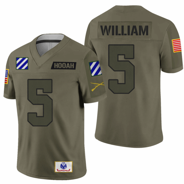 Personalized Jersey Football Military Shirt Gift For Veteran Soldier K1702