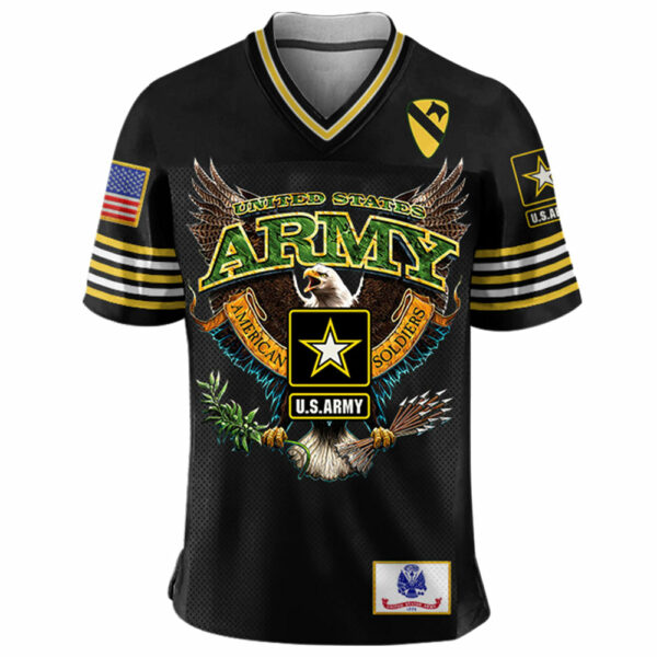 Personalized Jersey Shirt Military Football Jersey Shirt Gift For Soldier Veteran K1702 - Image 2
