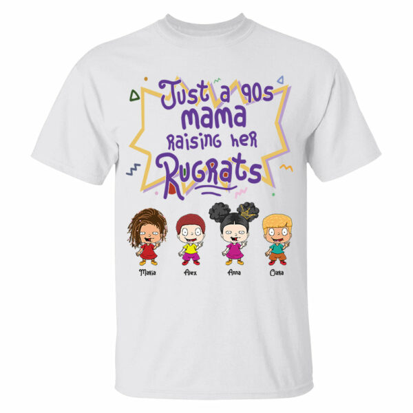 Personalized Just A 90s Mama Shirt Gift For Mom - Image 2