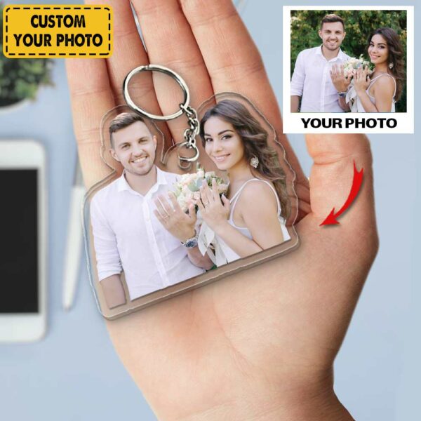 Personalized Keychain For Couple Lover - Gift For Husband Wife - Custom Your Photo - Valentine Gift Keychain - Image 2