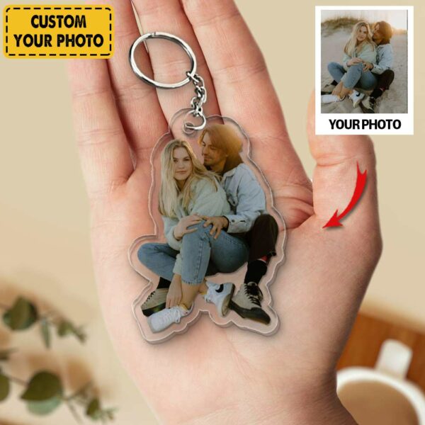 Personalized Keychain For Couple Lover - Gift For Husband Wife - Custom Your Photo - Valentine Gift Keychain - Image 4