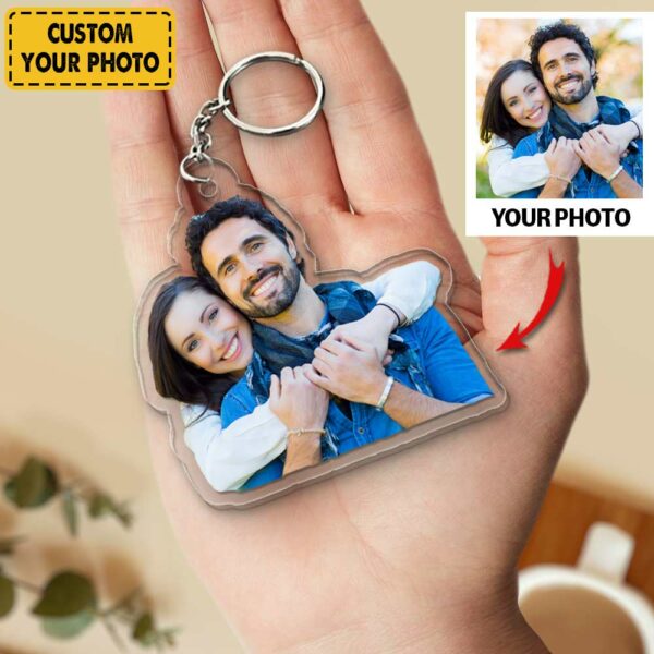 Personalized Keychain For Couple Lover - Gift For Husband Wife - Custom Your Photo - Valentine Gift Keychain - Image 3