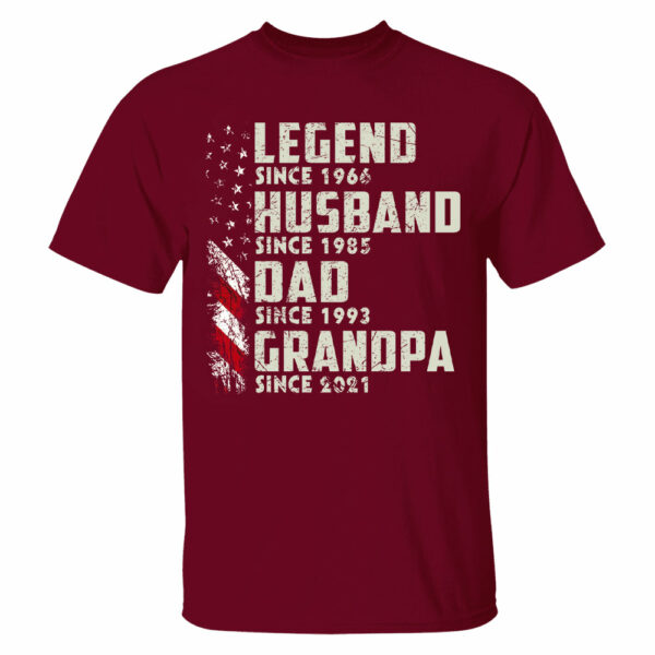 Personalized Legend Husband Dad Grandpa, Custom Father's Day Shirt With Nick Name And Year, Best Gift For Grandpa, Grandpa Tee - Image 9