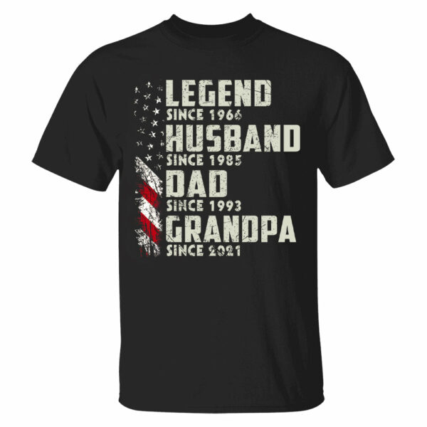 Personalized Legend Husband Dad Grandpa, Custom Father's Day Shirt With Nick Name And Year, Best Gift For Grandpa, Grandpa Tee - Image 3