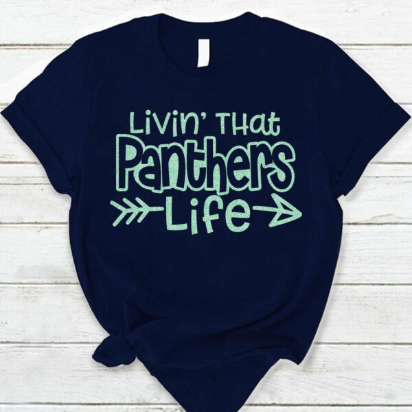 Personalized Livin' That School Mascot Life Custom School Spirit T-Shirt Teacher T-Shirt - Image 5