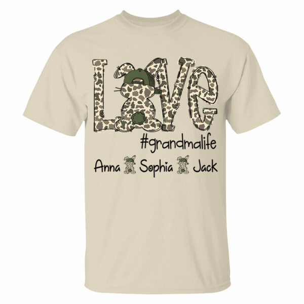 Personalized Love Easter Bunny Grandma, Gift For Easter Day Shirt T1807 - Image 3