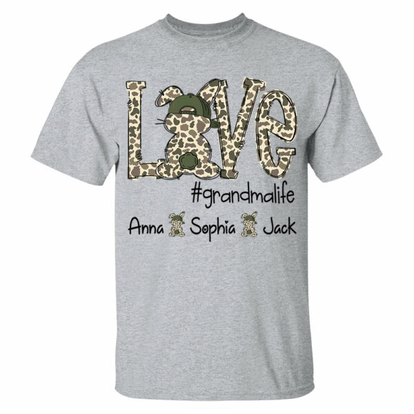 Personalized Love Easter Bunny Grandma, Gift For Easter Day Shirt T1807 - Image 4