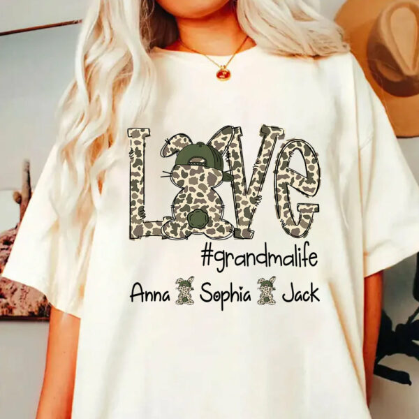 Personalized Love Easter Bunny Grandma, Gift For Easter Day Shirt T1807