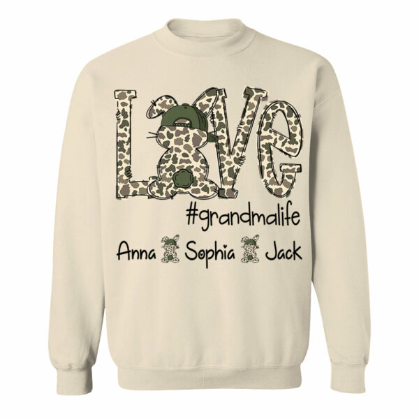 Personalized Love Easter Bunny Grandma, Gift For Easter Day Shirt T1807 - Image 8