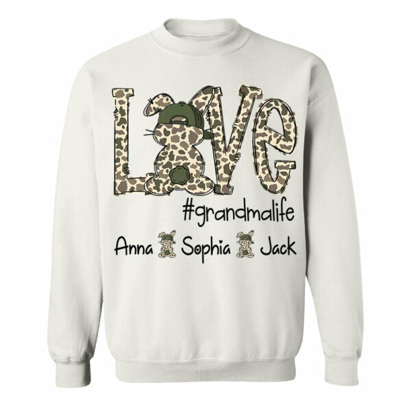 Personalized Love Easter Bunny Grandma, Gift For Easter Day Shirt T1807 - Image 7
