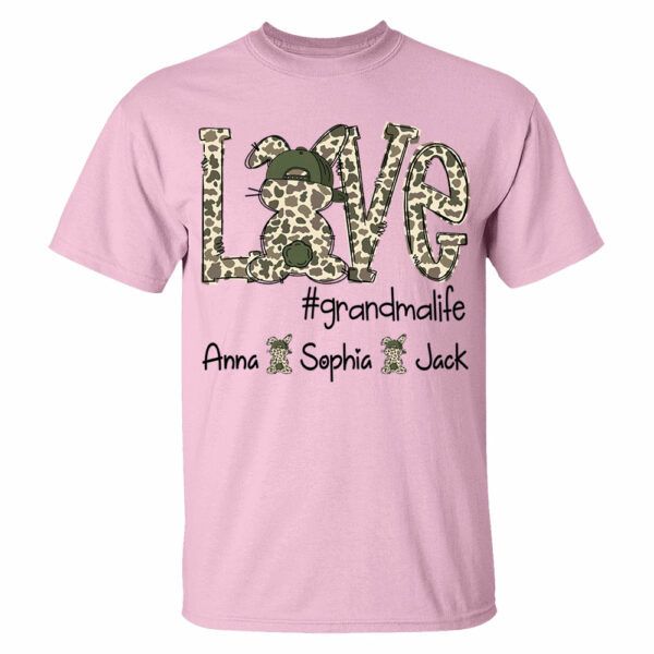 Personalized Love Easter Bunny Grandma, Gift For Easter Day Shirt T1807 - Image 6
