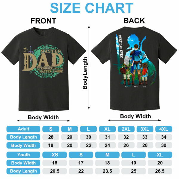 Personalized Master Dad The Legend Of Dad Zelda Dad Shirt - Fatherther's Day & Birthday Gift For Dad Tu24 - Image 12