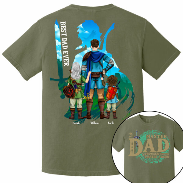 Personalized Master Dad The Legend Of Dad Zelda Dad Shirt - Fatherther's Day & Birthday Gift For Dad Tu24 - Image 20