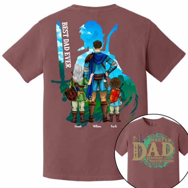 Personalized Master Dad The Legend Of Dad Zelda Dad Shirt - Fatherther's Day & Birthday Gift For Dad Tu24 - Image 17