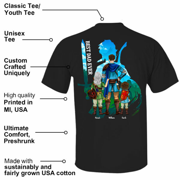 Personalized Master Dad The Legend Of Dad Zelda Dad Shirt - Fatherther's Day & Birthday Gift For Dad Tu24 - Image 6