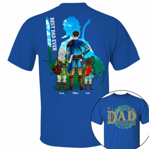 Personalized Master Dad The Legend Of Dad Zelda Dad Shirt - Fatherther's Day & Birthday Gift For Dad Tu24 - Image 9