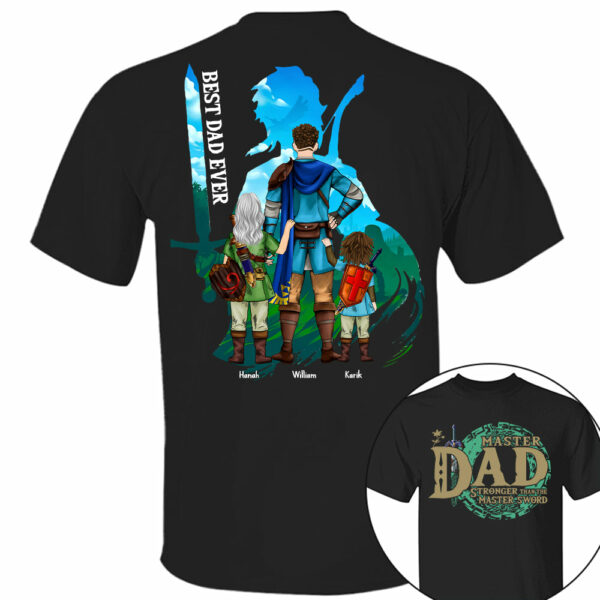 Personalized Master Dad The Legend Of Dad Zelda Dad Shirt - Fatherther's Day & Birthday Gift For Dad Tu24 - Image 7