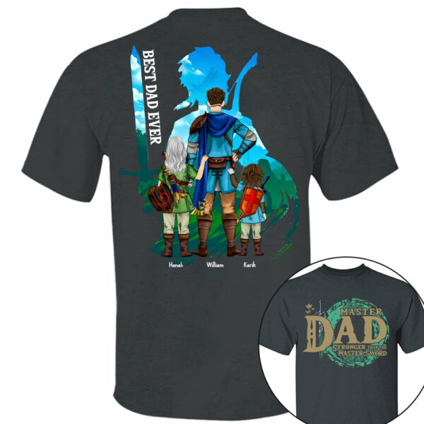 Personalized Master Dad The Legend Of Dad Zelda Dad Shirt - Fatherther's Day & Birthday Gift For Dad Tu24 - Image 8
