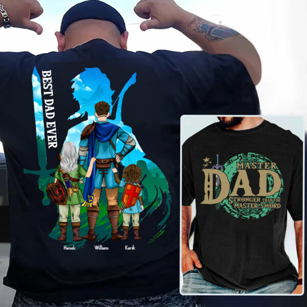 Personalized Master Dad The Legend Of Dad Zelda Dad Shirt - Fatherther's Day & Birthday Gift For Dad Tu24