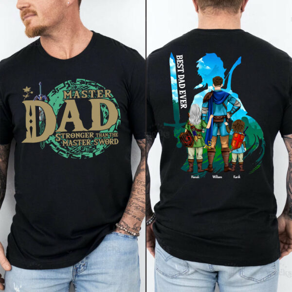 Personalized Master Dad The Legend Of Dad Zelda Dad Shirt - Fatherther's Day & Birthday Gift For Dad Tu24 - Image 4