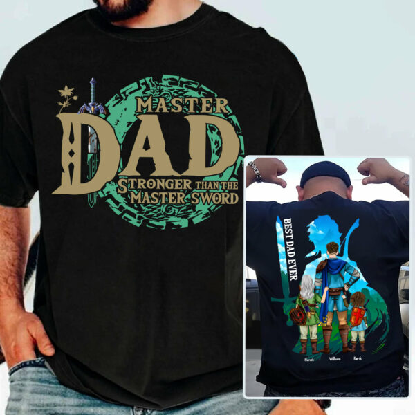 Personalized Master Dad The Legend Of Dad Zelda Dad Shirt - Fatherther's Day & Birthday Gift For Dad Tu24 - Image 5